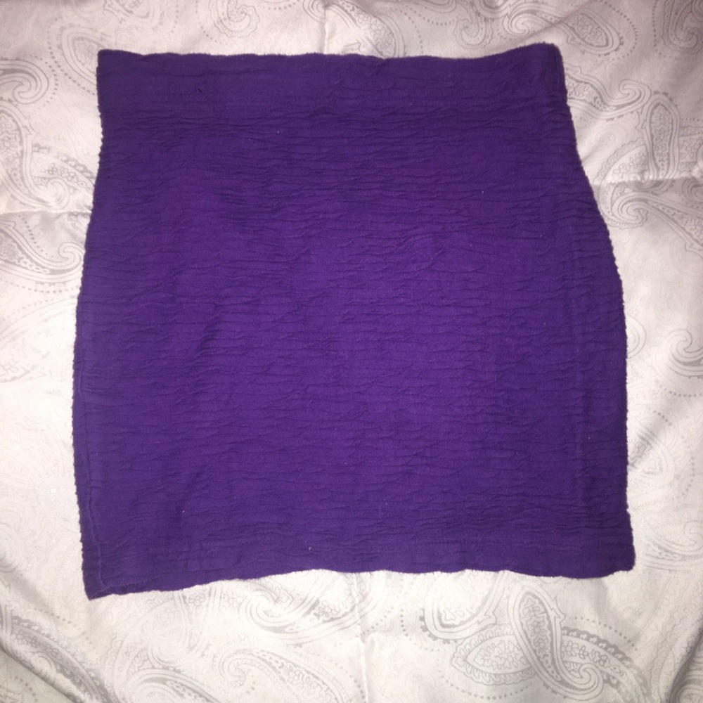 Purple pencil skirt